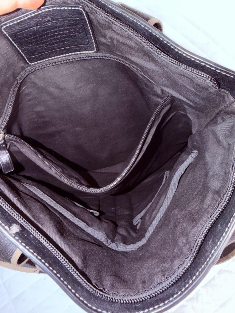 Coach Heritage Web Convertible Tote with Detachable Strap - Picture 2 of 14